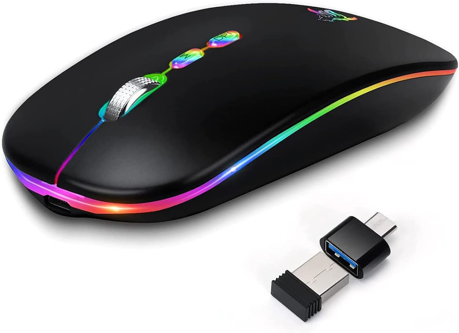 Wireless rechargeable computer mouse